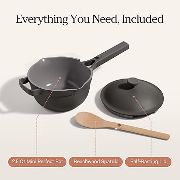 Our Place Mini Perfect Pot, 2.75 Qt Nonstick Ceramic Cooking Pot with Lid