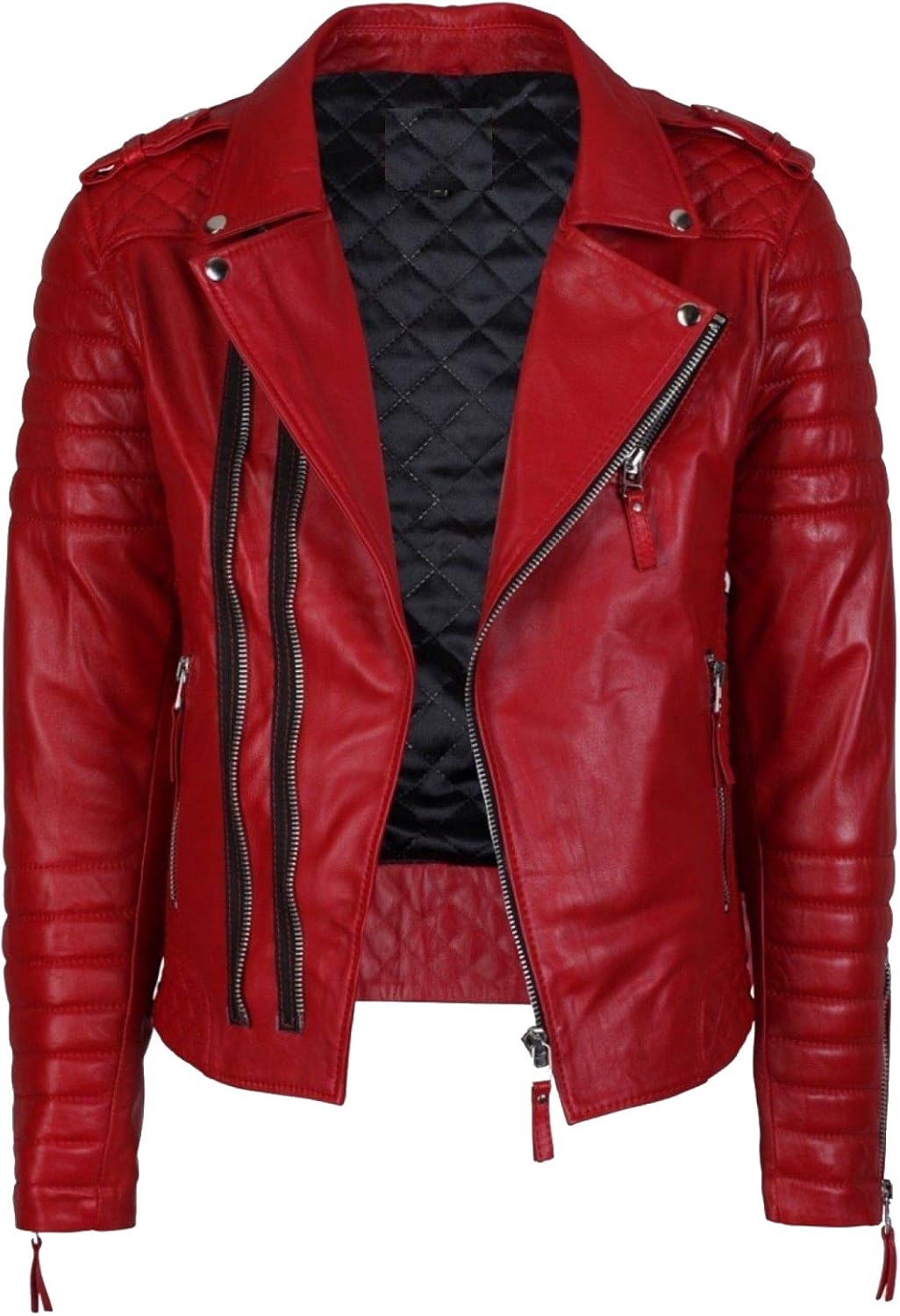 Koza Leathers Men's Genuine Lambskin Leather Jacket KP005