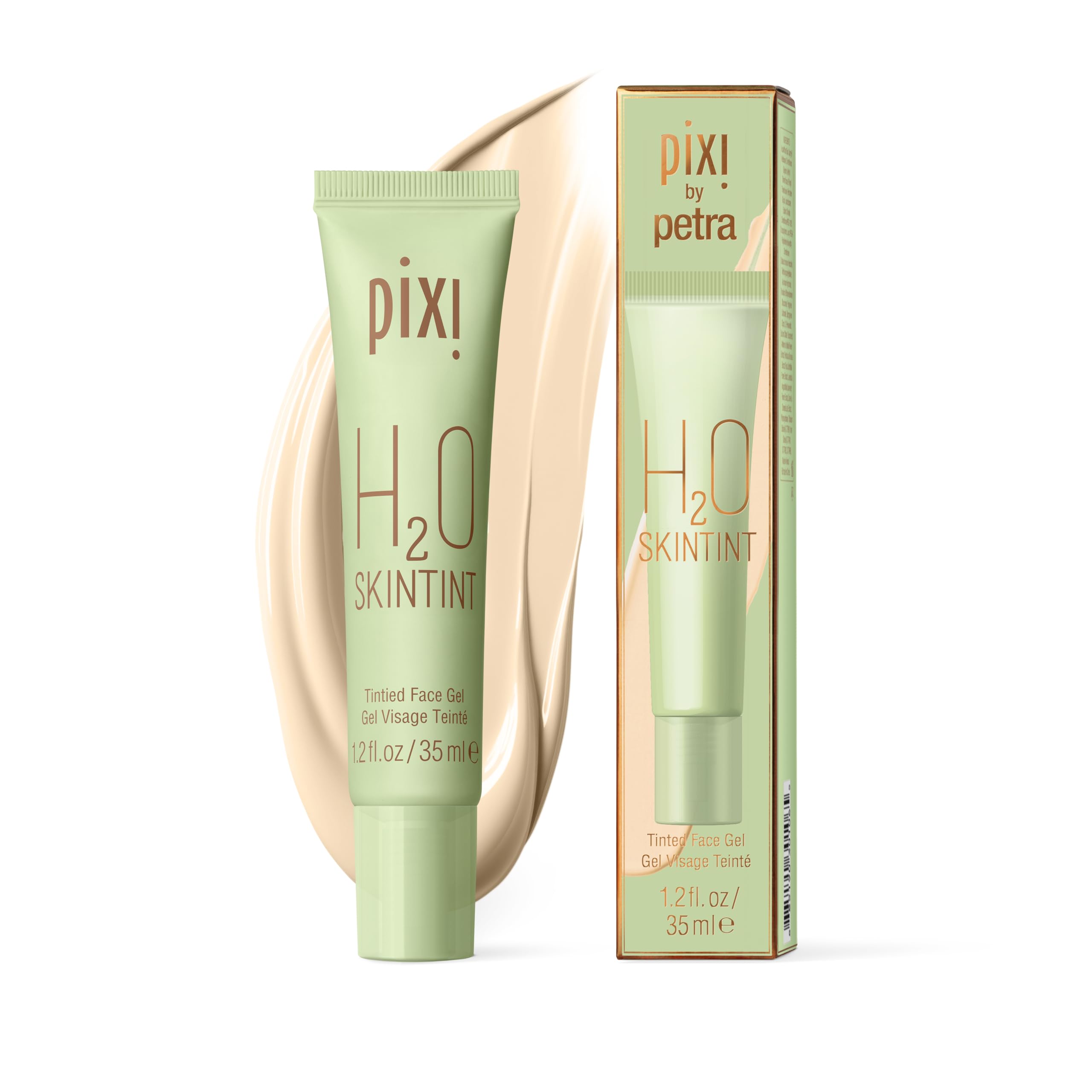 Pixi Beauty H2O Skintint | Gel Colorato Idratante | Texture Leggera E Resistente All’Acqua | Uniforma L’Incarnato E Riduce I Rossori | Colore: Cream | 35 Ml / 1,2 Fl Oz-image