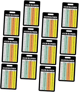 12sheet Golf Scorecards Font Design for Easy Reading in Sunlight Portable Golf Range Charts for Accurate Scoring