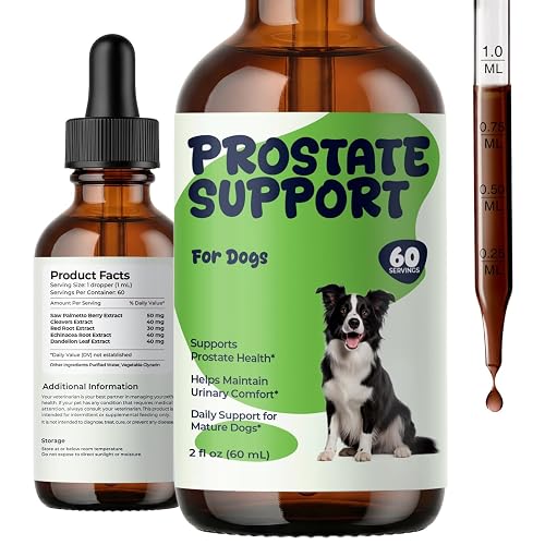 Prostate & Urinary Support for Dogs, Bladder Support Drops for