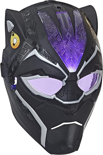 Hasbro Marvel Black Panther Marvel Studios Legacy Collection Black Panther Vibranium Power FX Mask Roleplay Toy, Ages 5 and Up
