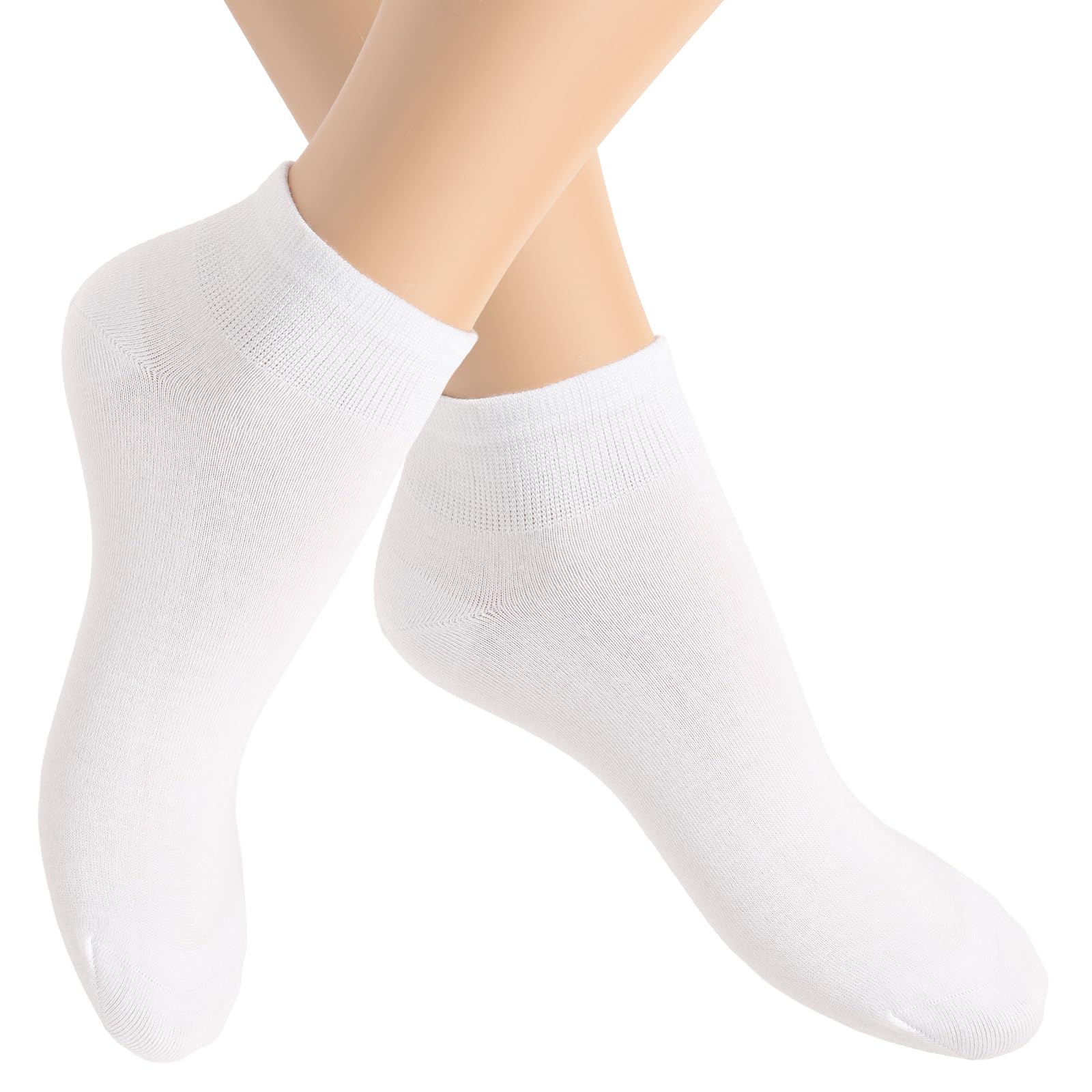 alber's SALUS BAMBOO MINI - 5 Paia di Calzini Corti Bambù Donna, Comfort No-Stress, Morbidi e Naturali per Piedi Sensibili
