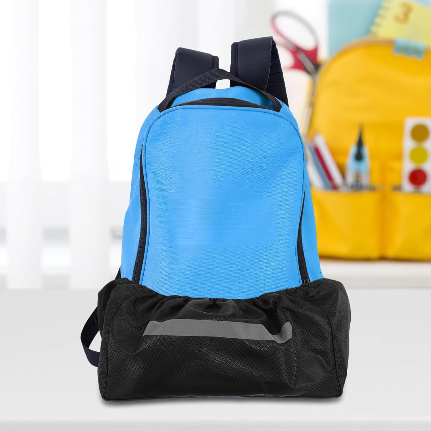 Backpack Bottom Protection Cover Waterproof Reflective Black Oxford Cloth | Anti-abrasion Wear-resistant Sleeve, for Hiking Backpack and Rucksack, School Commute Use