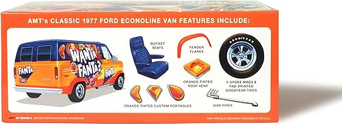 Vista 128 de AMT Round 2 1967 Ford Mustang GT Fastback Kit de modelos a escala 1:25, cromo (AMT1241)