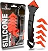 Tool Depot Caulking and Silicone Tool 3 in 1 Sealant Finishing Tool with Stainless Head, Caulk Remover, sealant Remover, Angle Scraper for Bathroom, Kitchen,Floor,Window,Sink