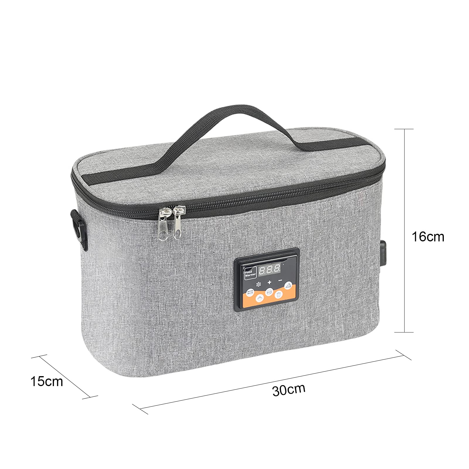 ZJchao Réfrigérateur de Voiture 8L, Alimentation 12V Portable avec Affichage Numérique de Température, Préréglage, Bobine en Silicone et Doublure en Aluminium