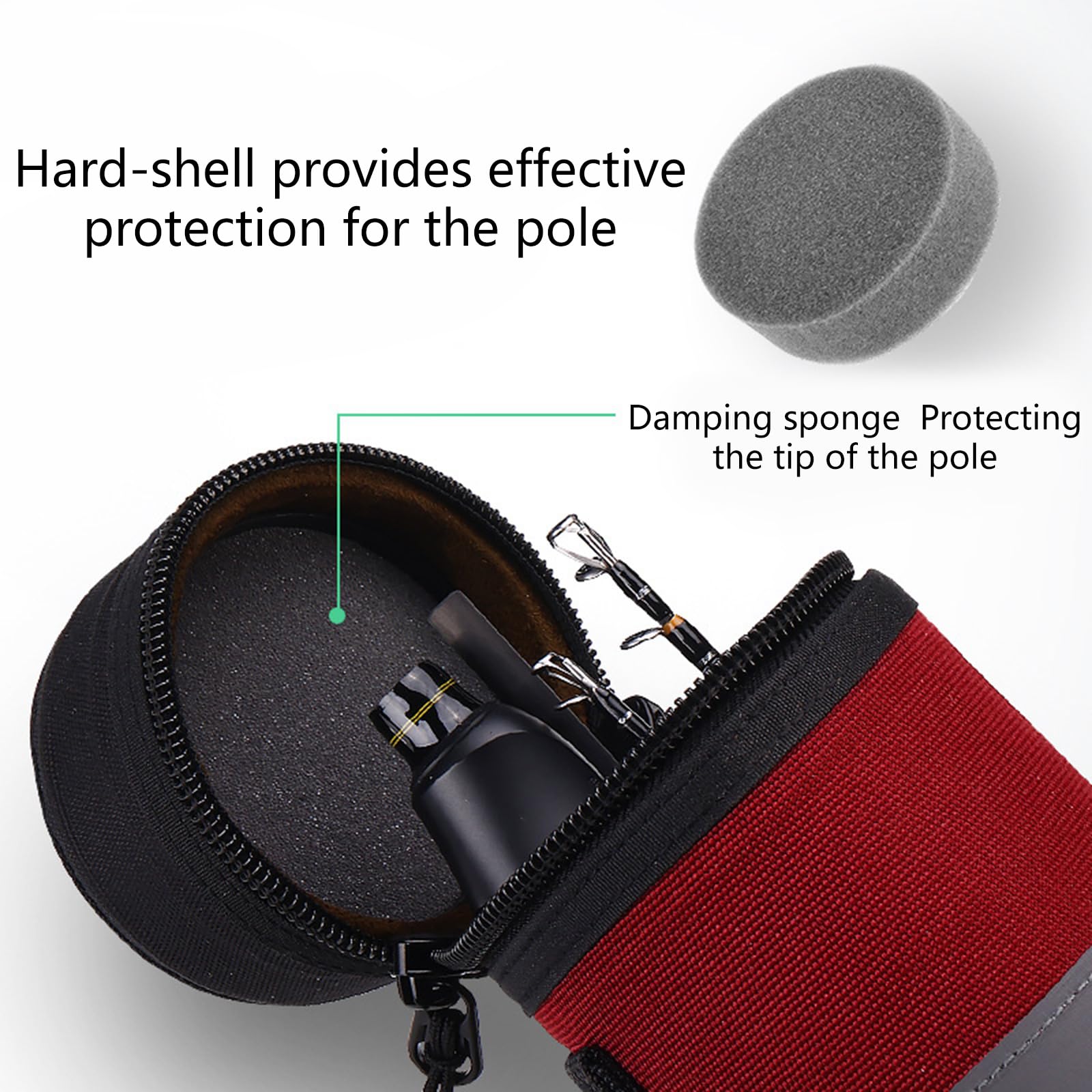 Funda protectora para cañas de pescar con mosca, funda protectora para cañas de pescar con mosca