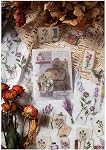 Stickers Vintage Romantique Lavande Scrapbook, 40Pcs Violet décoratif rétro Adhésif aquarelle esthétique pour l'artisanat Art Bullet Junk Journal Ordinateur portable DIY Album de collage de carnets de planificateurs de papier