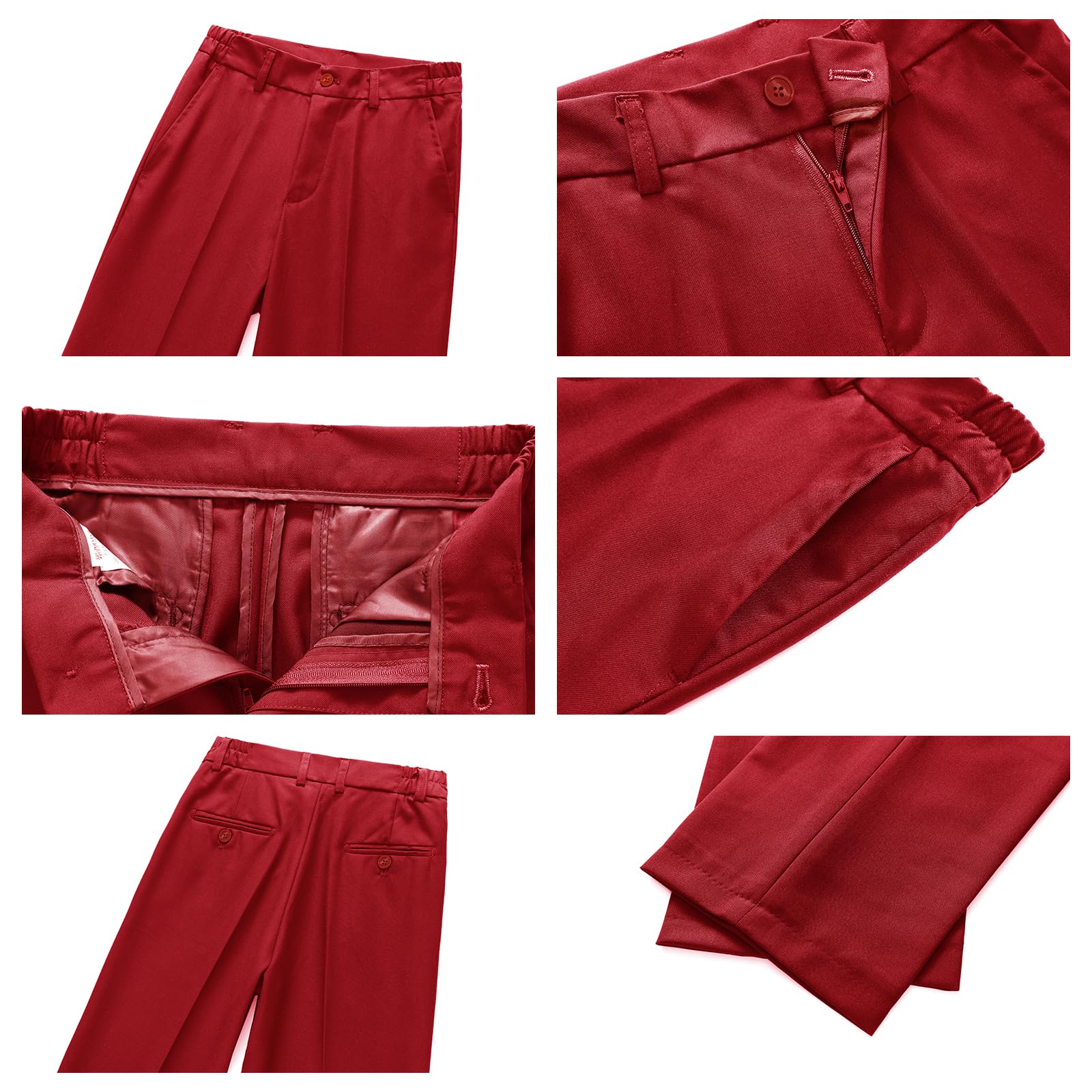 Chłopięcy 3-częściowy komplet slim fit, formalny strój dziecięcy z marynarką, kamizelką i spodniami, odzież Pageboy na wesele, bierzmowanie, chrzest i specjalne okazje