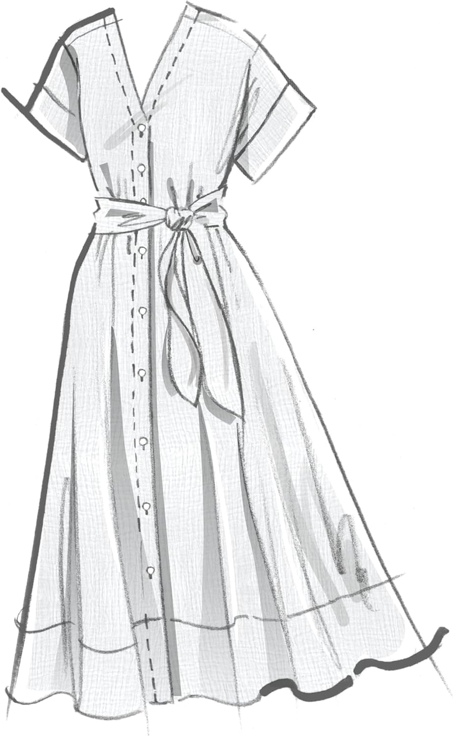 McCall's M8477Y5 Misses' Drop Shoulder Shirtdresses Sewing Pattern Packet, Design Code M8477, Sizes 18-20-22-24-26