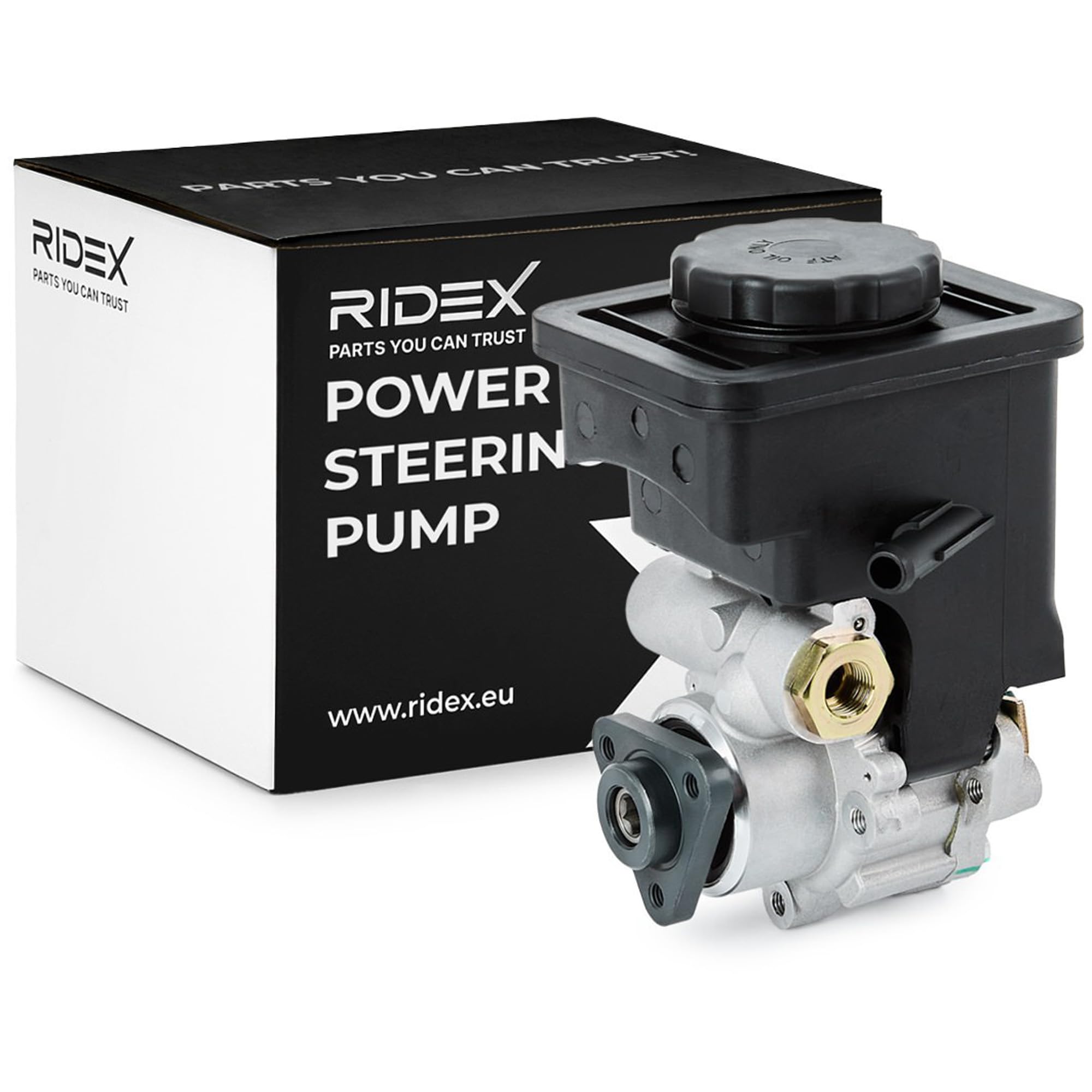 RIDEX 12H0022 Bomba de dirección hidráulico con depósito Compatible con BMW 3 Sedán E46