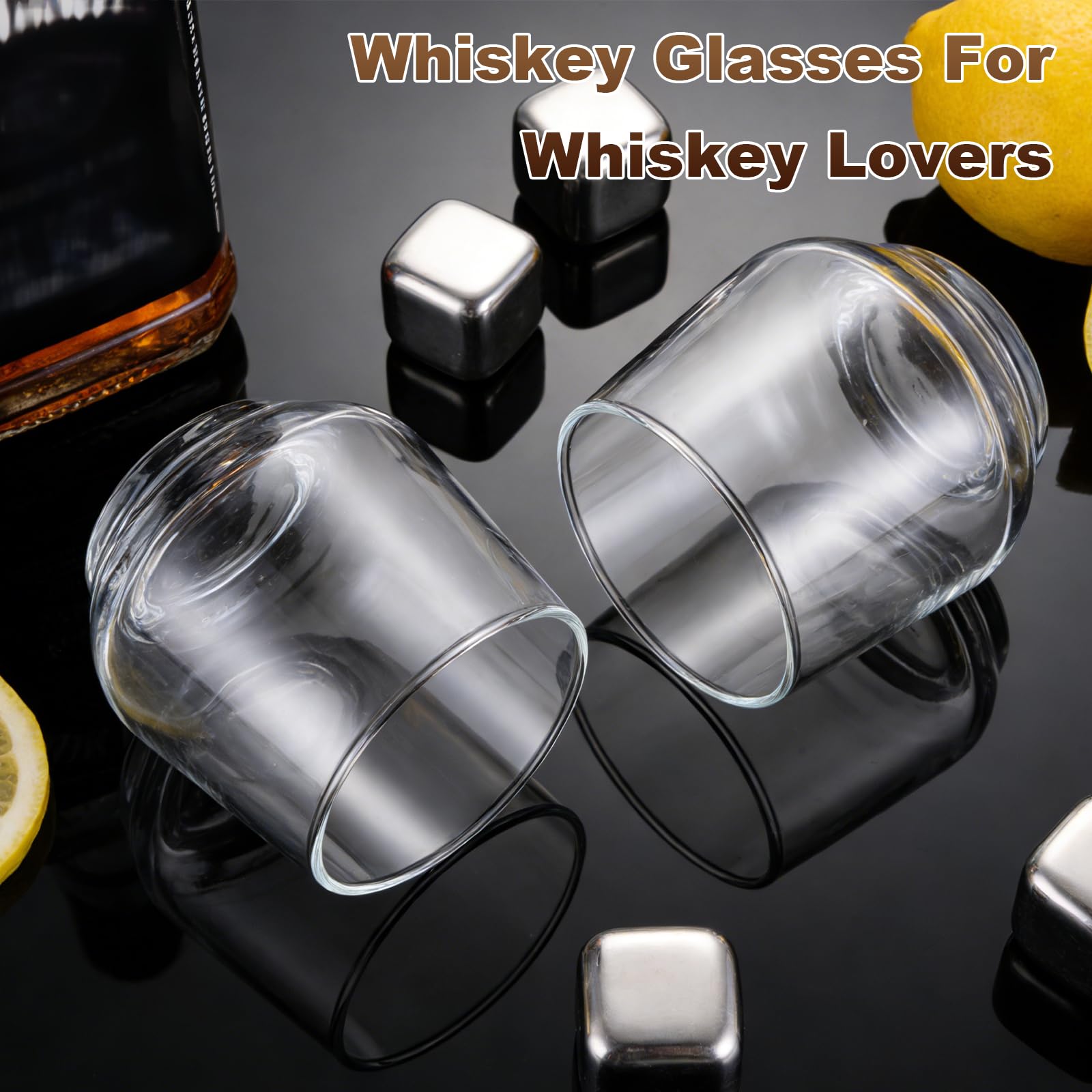 DAJAVE Set di 12 bicchieri da discoteca da 400 ml, bicchieri da whisky, set da 12 bicchieri da whisky, bicchieri da cocktail, riutilizzabili, lavabili in lavastoviglie