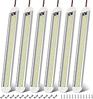 Vista 1 de CT CAPETRONIX - Barra de luz interior LED de 12 V, 120 LEDs, 1500 Lm, 8 W CC, 12 voltios, tira de luces LED con interruptor de encendido/apagado