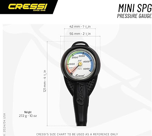 Miniatura 3 de Cressi Mini SPG - Medidores de presión sumergibles para buceo, fabricados en Italia