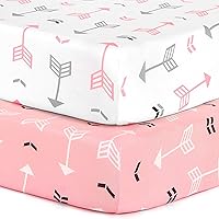 Vista 32 de BROLEX - Juego de sábanas elásticas ajustables para moisés, paquete de 2 sábanas para moisés/colchón, unisex, para niños y niñas, ultra suave, búho