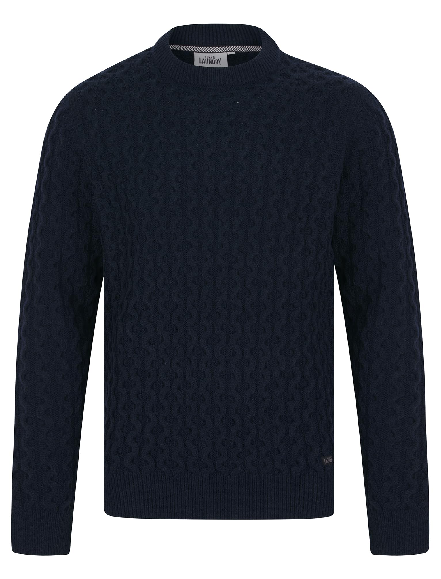 Mens Crew Neck Wool Blend Jumper -