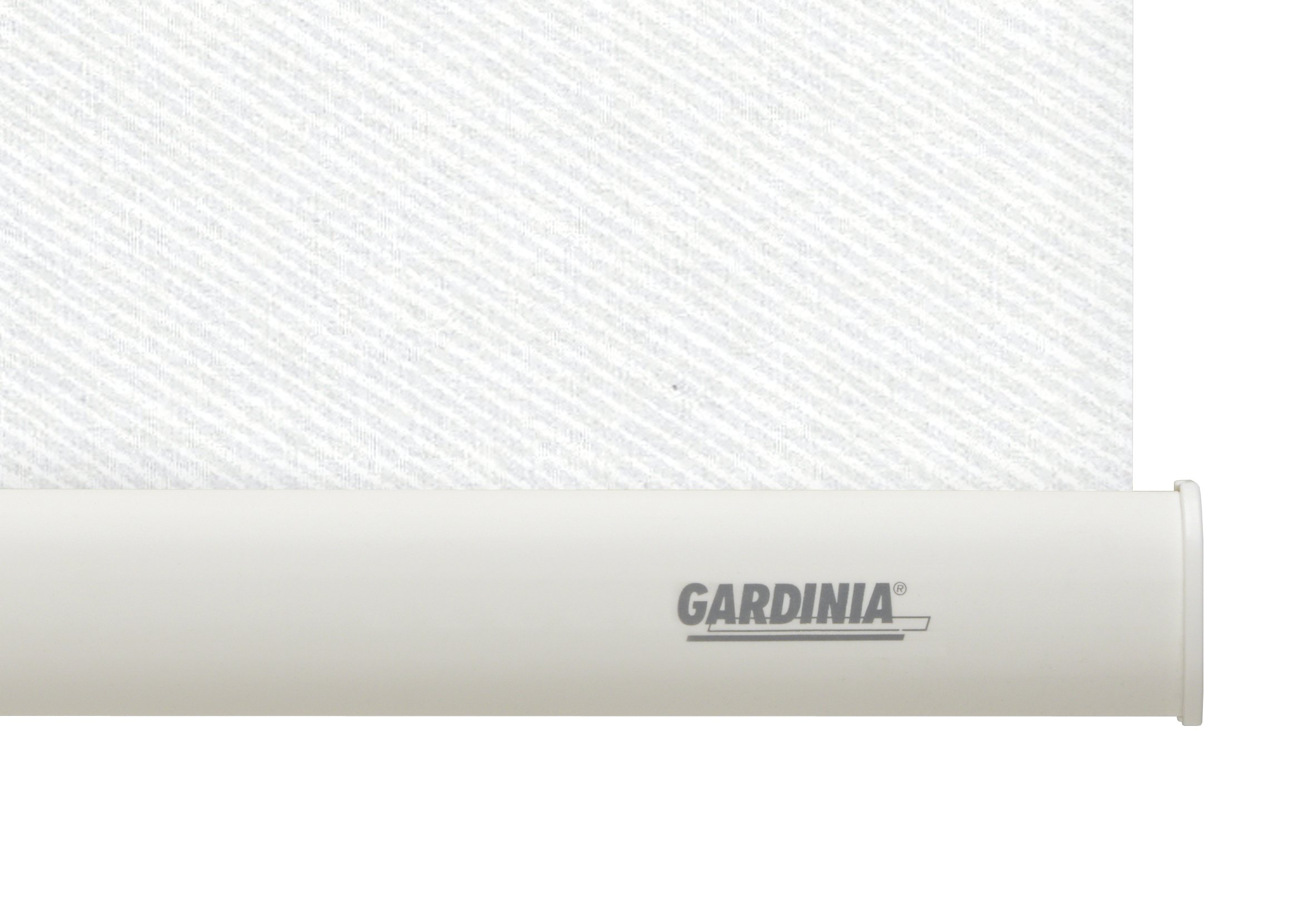 Gardinia 6495142180 Seitenzug-Rollo Thermo Energiesparend mit Energiespareffekt, abdunkelnd, 142 x 180 cm, Streifen weiß