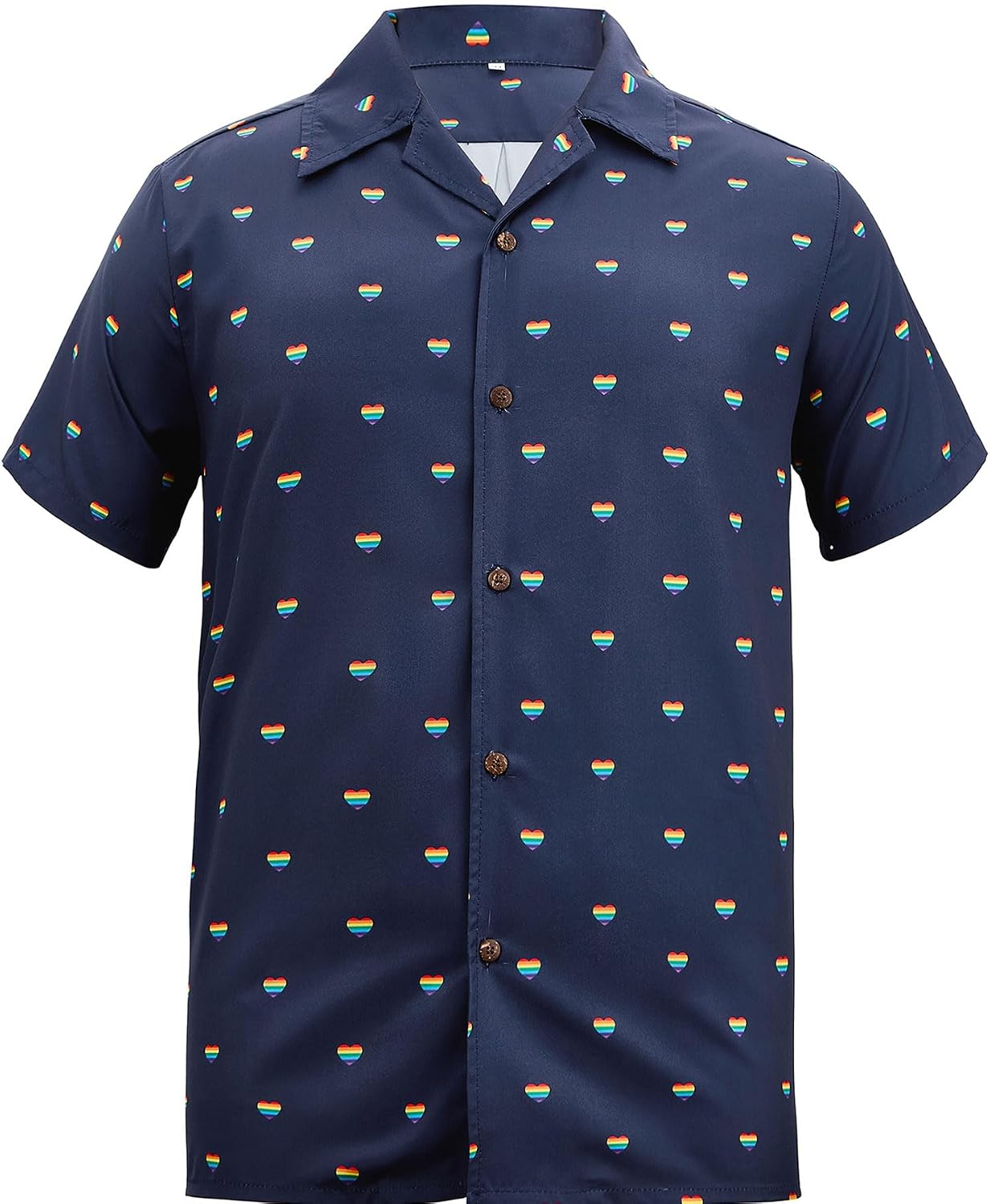Zando Funny Hawaiian Shirt for Men - Animal Print Soft Crazy Short Sleeve Outfit Top for Casual Summer Beach Party