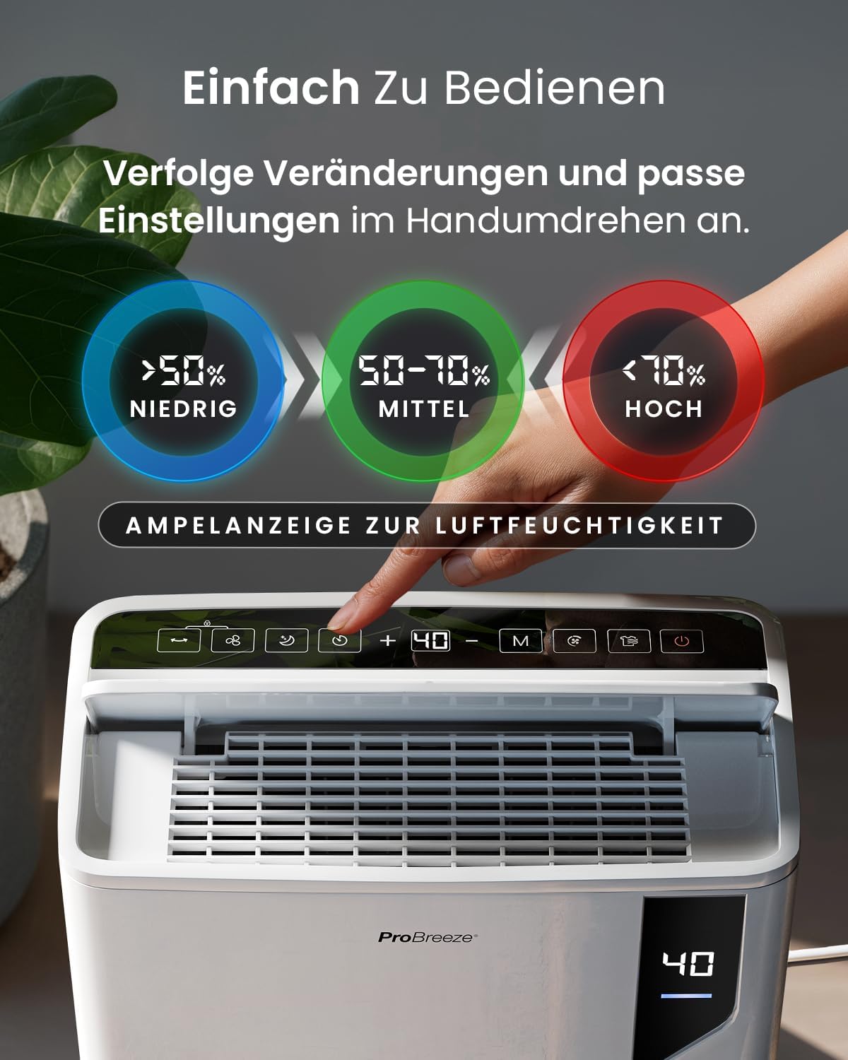 5 programmierbare professionelle Betriebsmodi