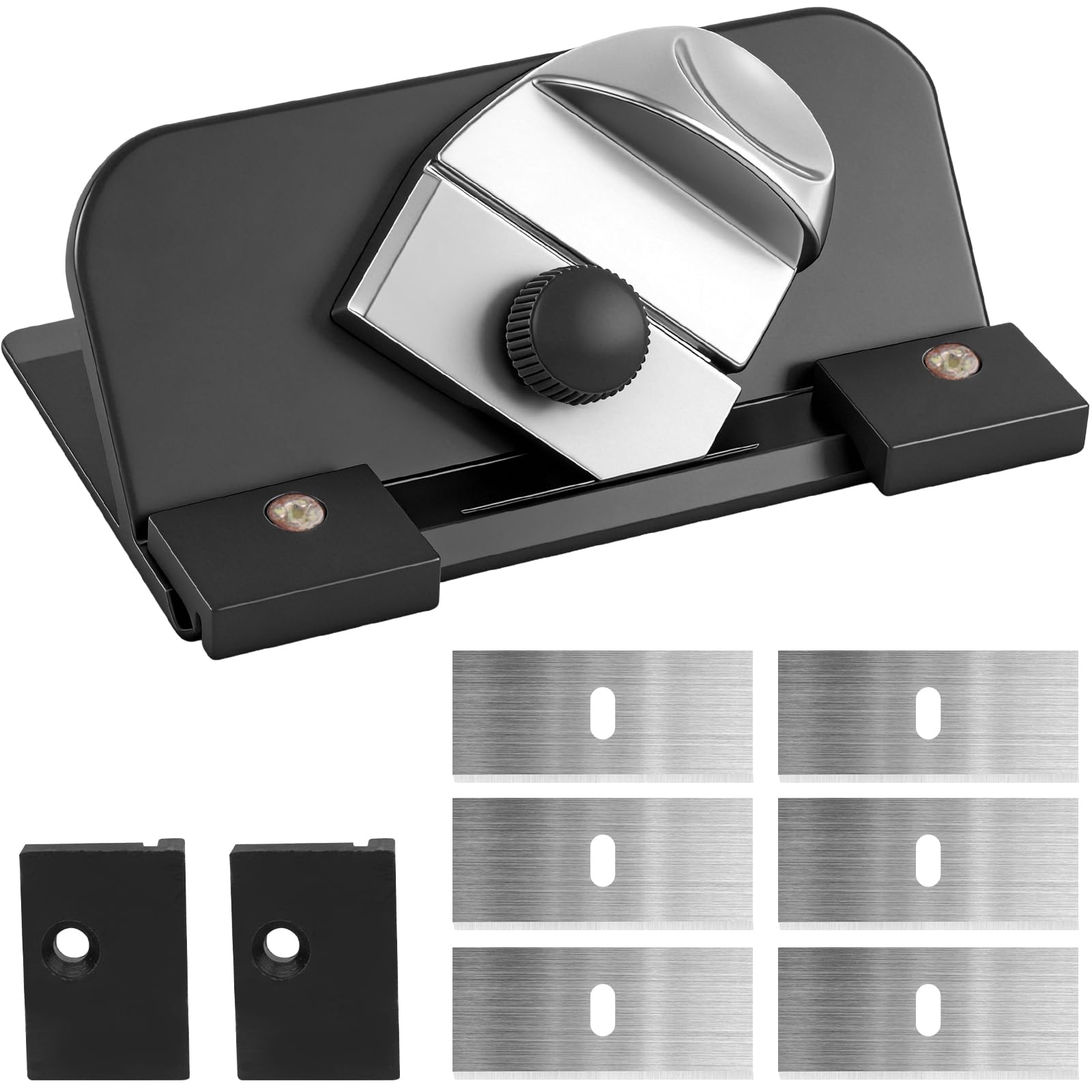 LOMGDOVC 45° Bevel Mat Cutting Tool with Auto-Retract Blade, Handheld Mount Cutter for Picture Framing with Depth Adjustment & Magnetic Holder, Card Cutter for Scrapbooking & Artwork
