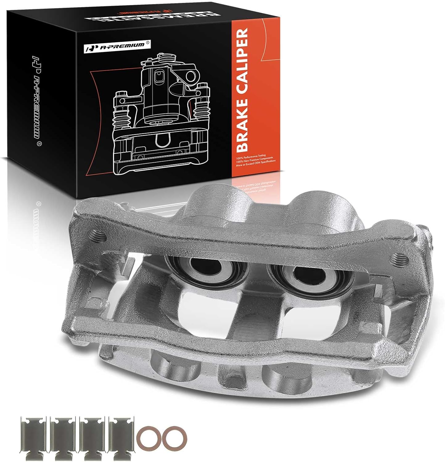 A-Premium Disc Brake Caliper Assembly with Bracket Compatible with Select Dodge and Ram Models - 2500/3500 2010-2018, Ram 2500/Ram 3500 2009-2010 - Rear Right Passenger Side