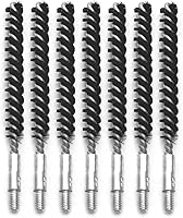 Vista 16 de Cepillo de limpieza de pistola de cerdas de nailon para pistola de rifle 8-32 5-16 hilo (calibre .177-blanco)