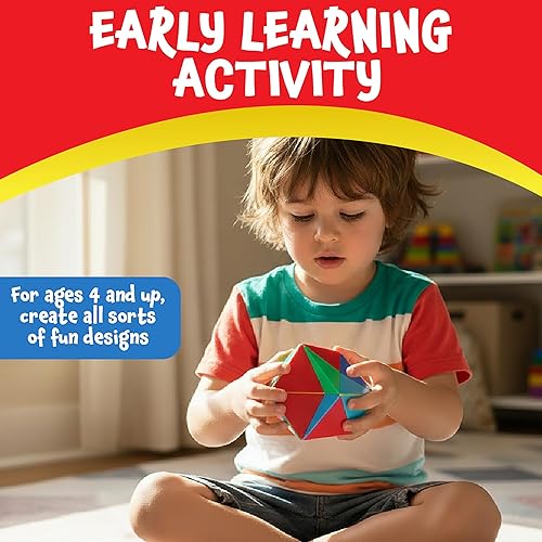 Miniatura 2 de Tri-Mags - Rompecabezas magnético, juguete de aprendizaje STEM de 48 piezas