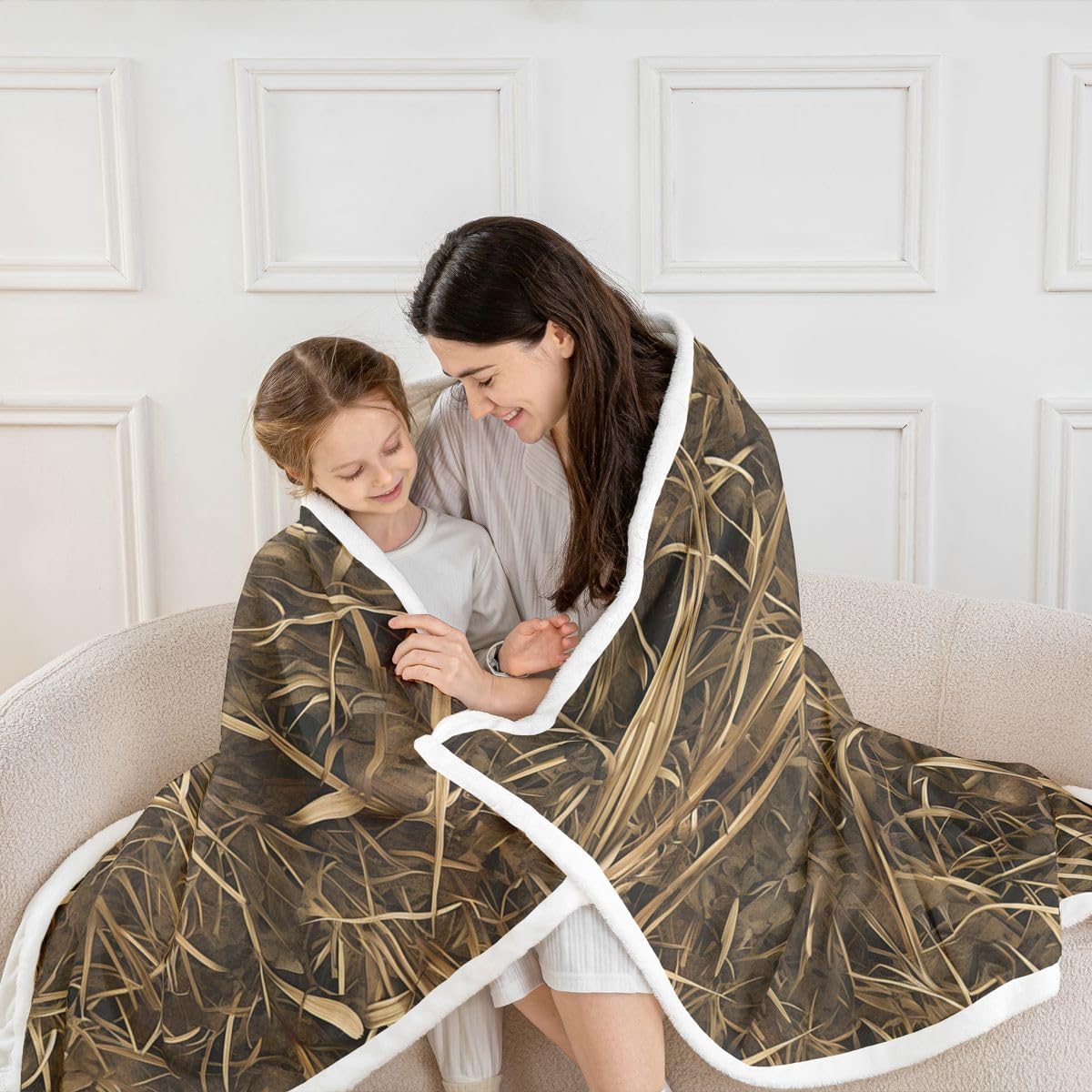Tree Branches Fleece Throw Blanket for Kids Boys Girls Botanical Sherpa Blanket Plush Fuzzy Baby 30"x40" Tree for Bed Couch Chair Living Room Bedroom Decor Soft Microfiber Grass Nature Theme image 5