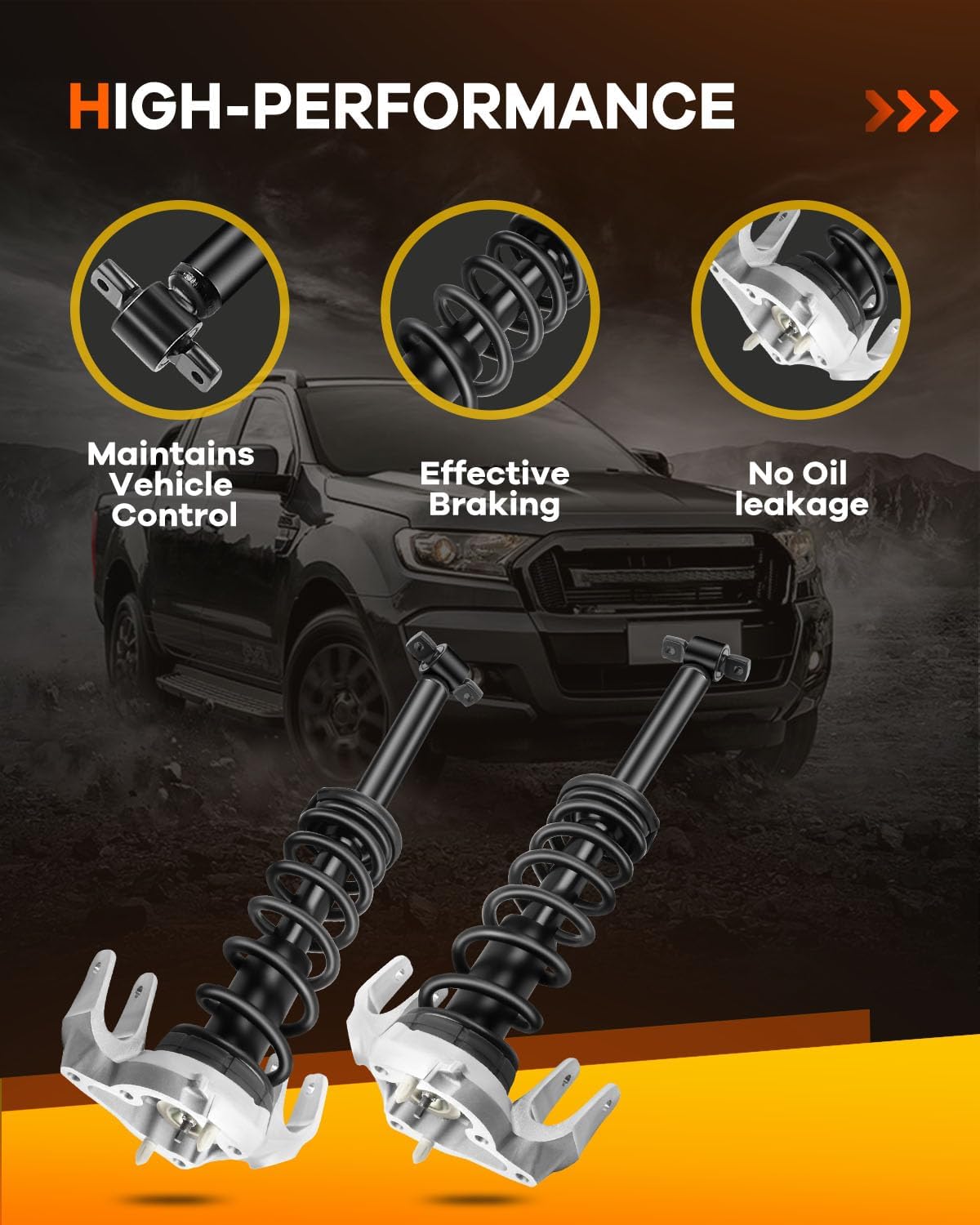 Spring Strut Assembly,OCPTY Complete Struts Shocks Fits 2003 2004 2005 2006 2007 for Cadillac CTS 11703 11704 Replace Strut