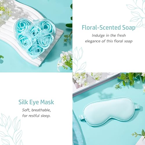 Miniatura 14 de Regalos para mujeres, paquete de cuidado, cesta de regalo para relajarse, spa, regalos de cuidado personal, manta de condolencias después de una Gris