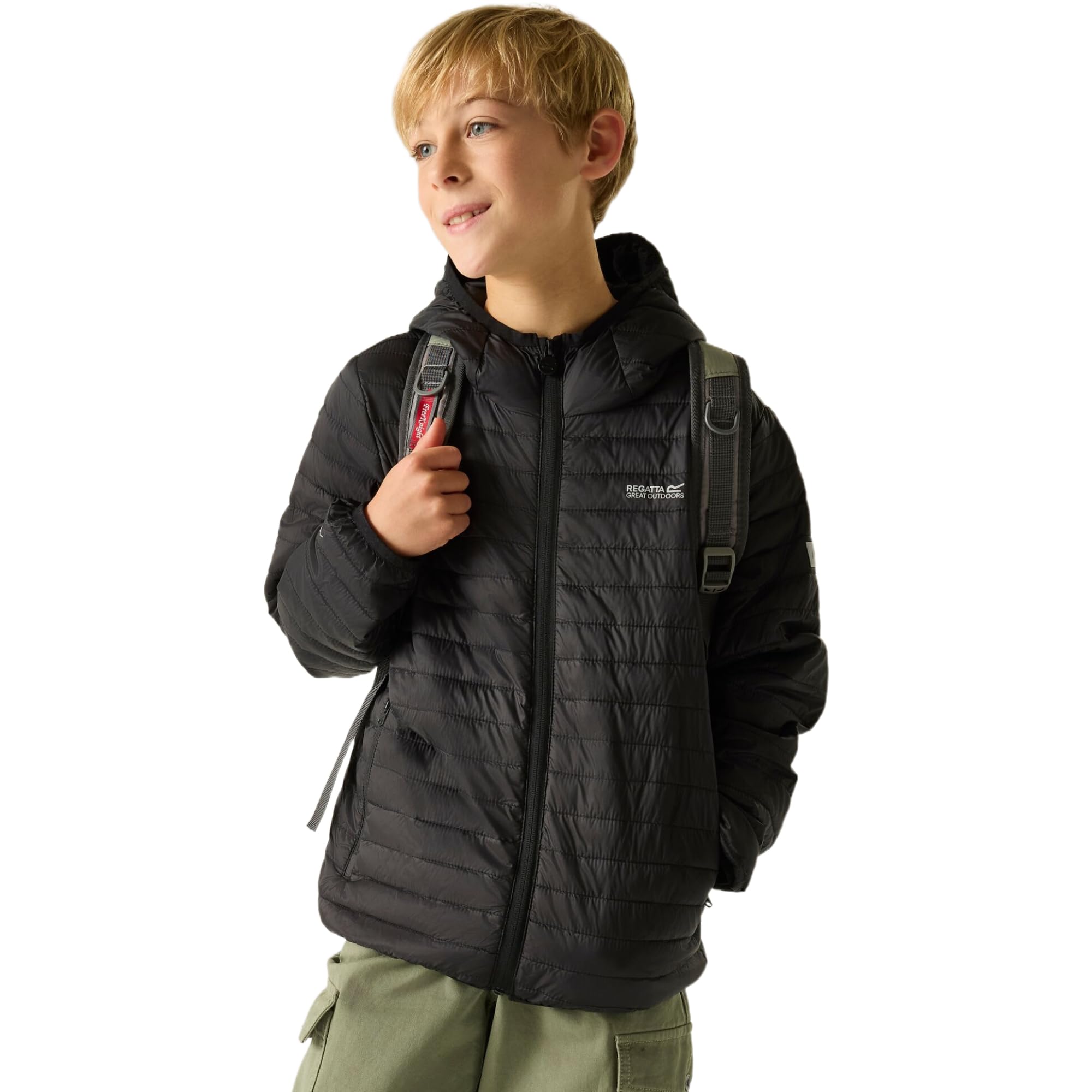 Regatta Kids Unisex Hillpack Jacket - Black