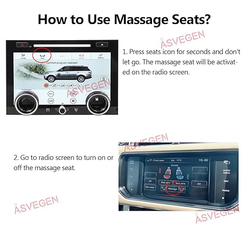 Miniatura 4 de Pantalla táctil LCD de 10 pulgadas Aire acondicionado Control de clima Panel de CA para Land Rover Range Rover Vogue L405 2013-2017, versión