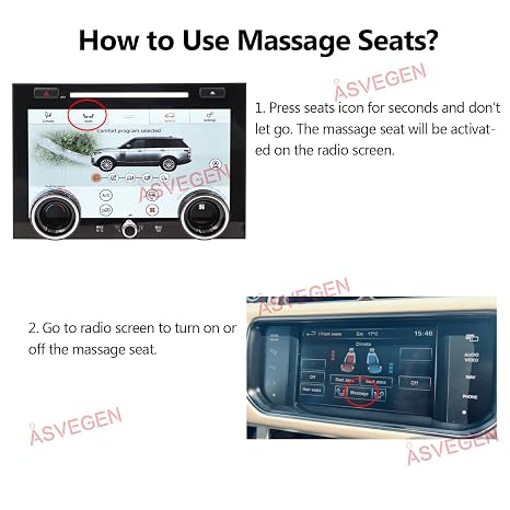 10 Climate Control Screen AC Panel for Range Rover L405 2013-2017