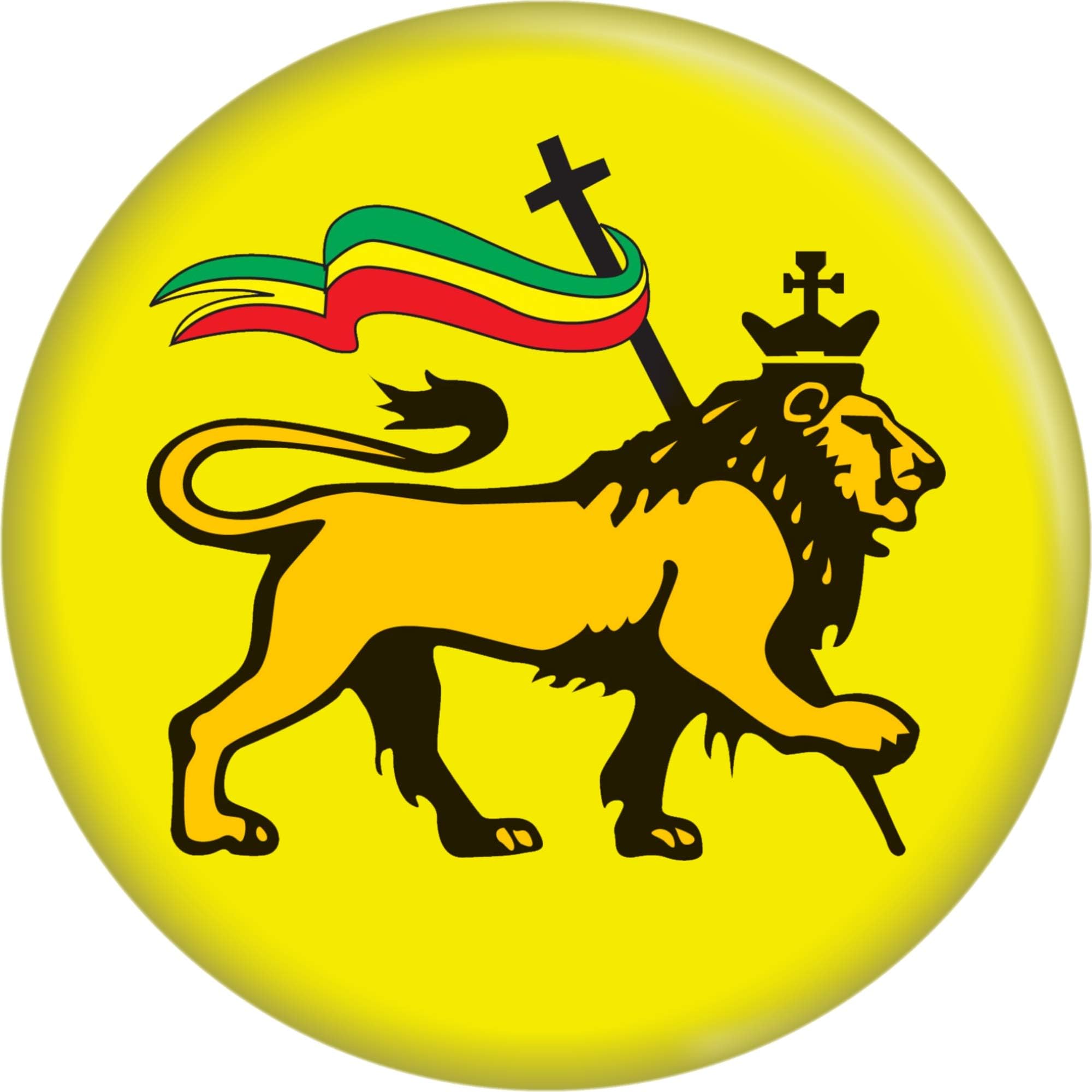 Square Deal Recordings & Supplies Lion of Judah - 1.25" Button/Pin