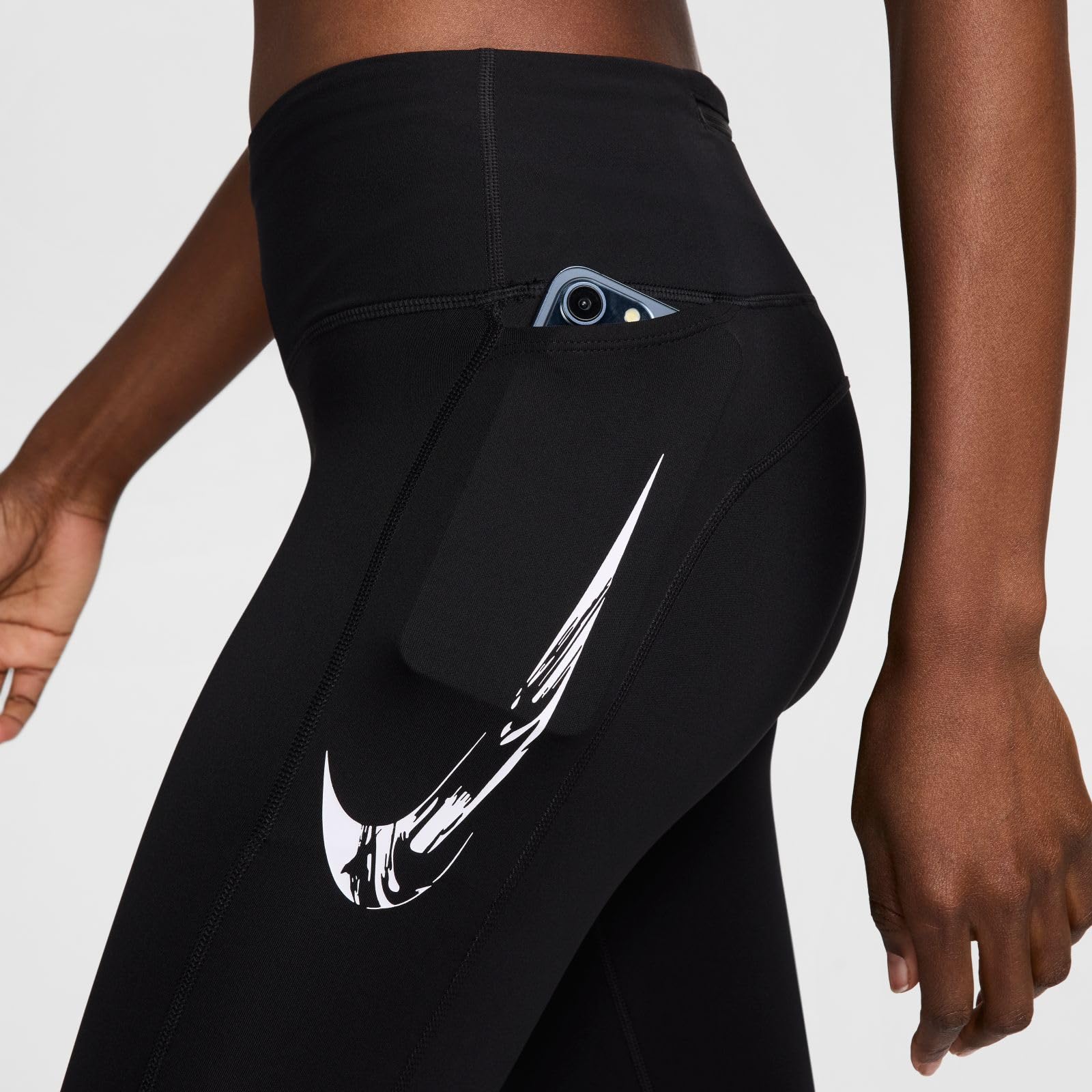 Nike Nike Fast 7/8-lauf-leggings Mit Mittelhohem Bund Für Damen - Mallas para Correr 7/8 Mujer