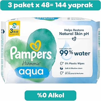 Prima Harmonie Aqua Islak Mendil 3’lü paket 144’lü Islak Mendil