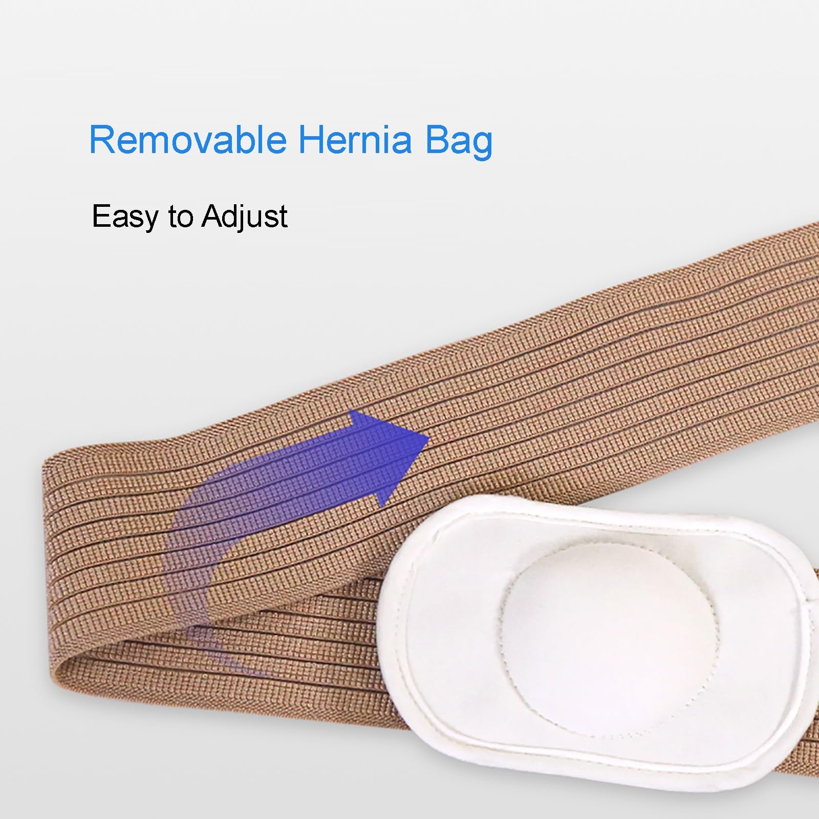 8,5 cm Allargata Fascia Ernia Ombelicale, Fascia Addominale Contenitiva con 3 Cuscinetti a Compressione, Aiuta ad Alleviare Il Dolore Incisionale, Epigastrico e Ventrale(Medium)