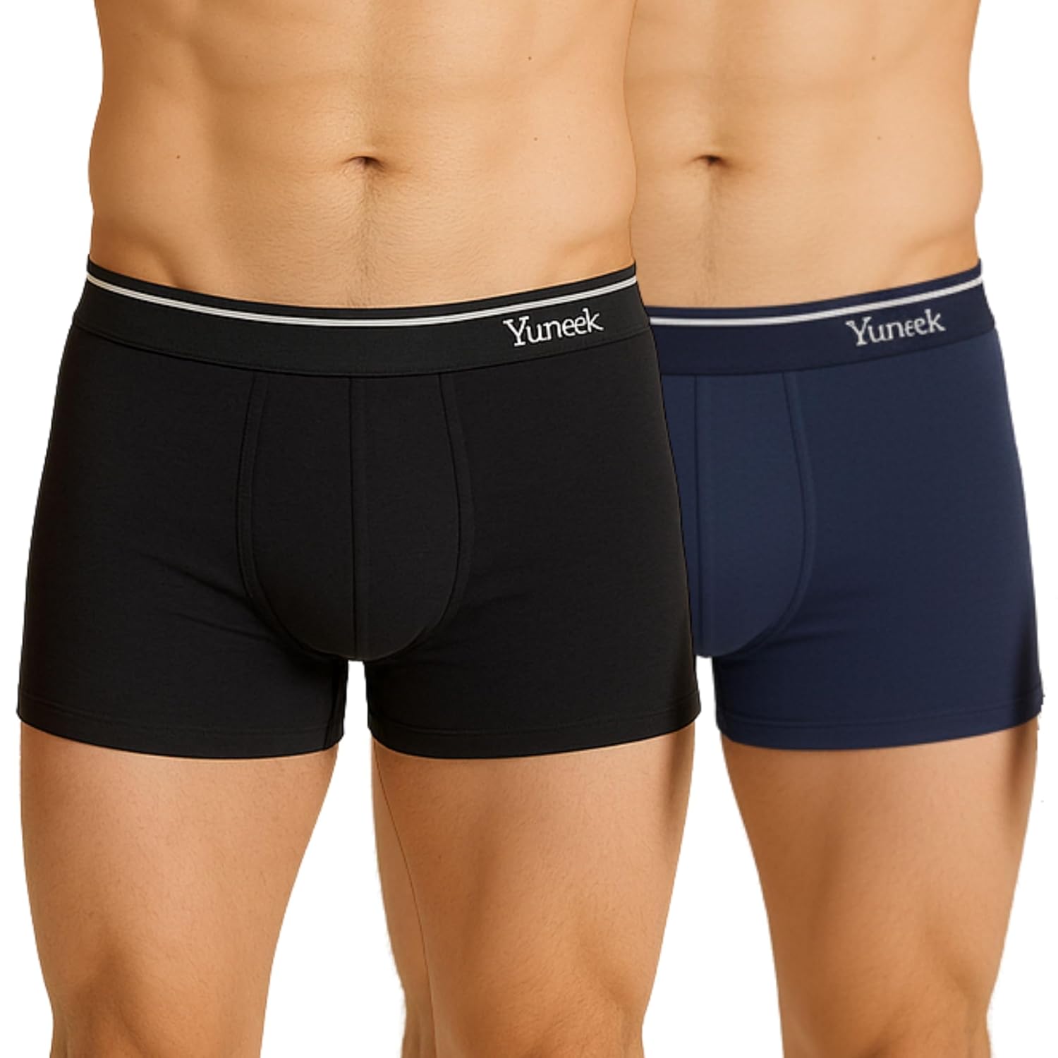 Yuneek Men’s Trunk | Premium Combed Cotton Underwear | Soft Stretchable Fabric | Durable | No Marks Waistband Pack of 2 - Review, Price and Buying Guide