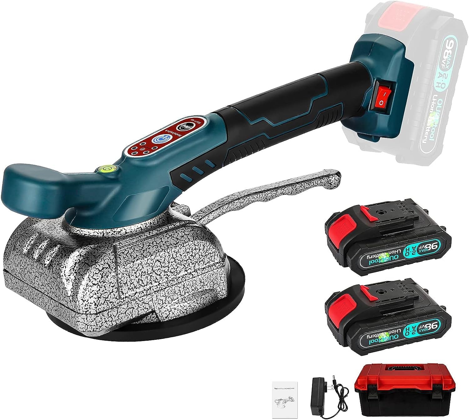 HELLARO Tile Vibrator Leveling Machine 5 Speed Adjustable Suction Cup Tile Tiler Hand-held Tile Tiling Machine Tile Vibration Tiling Machine Automatic Tile Leveling Machine (2PCS Batteries) (B0CQG4BD5H) Amazon Price History, Amazon Price Tracker