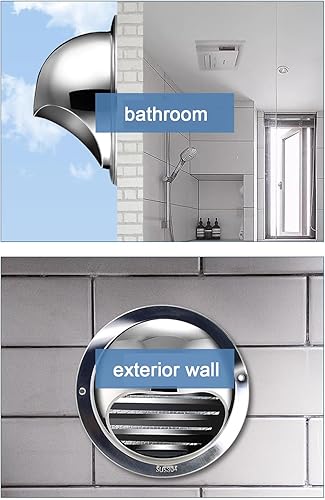 Miniatura 7 de Tapa de chimenea de acero inoxidable 304, tapa redonda de ventilación de aire, cubierta protectora para la lluvia, tapa de ventilación de conductos,