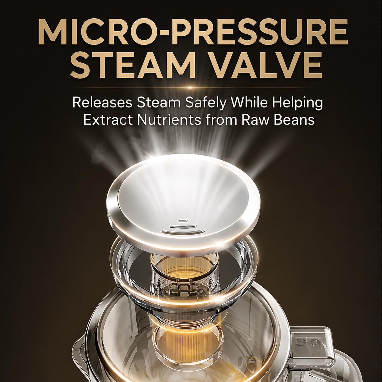 Macchina per Latte Vegetale 1,2 L, Latte di Soia con Timer 24 Ore e LED | 12 Lame in Acciaio Inox, Frullatura in 5 Min Senza Ammollo, Mantenimento Caldo e Autopulizia per Casa e Famiglia