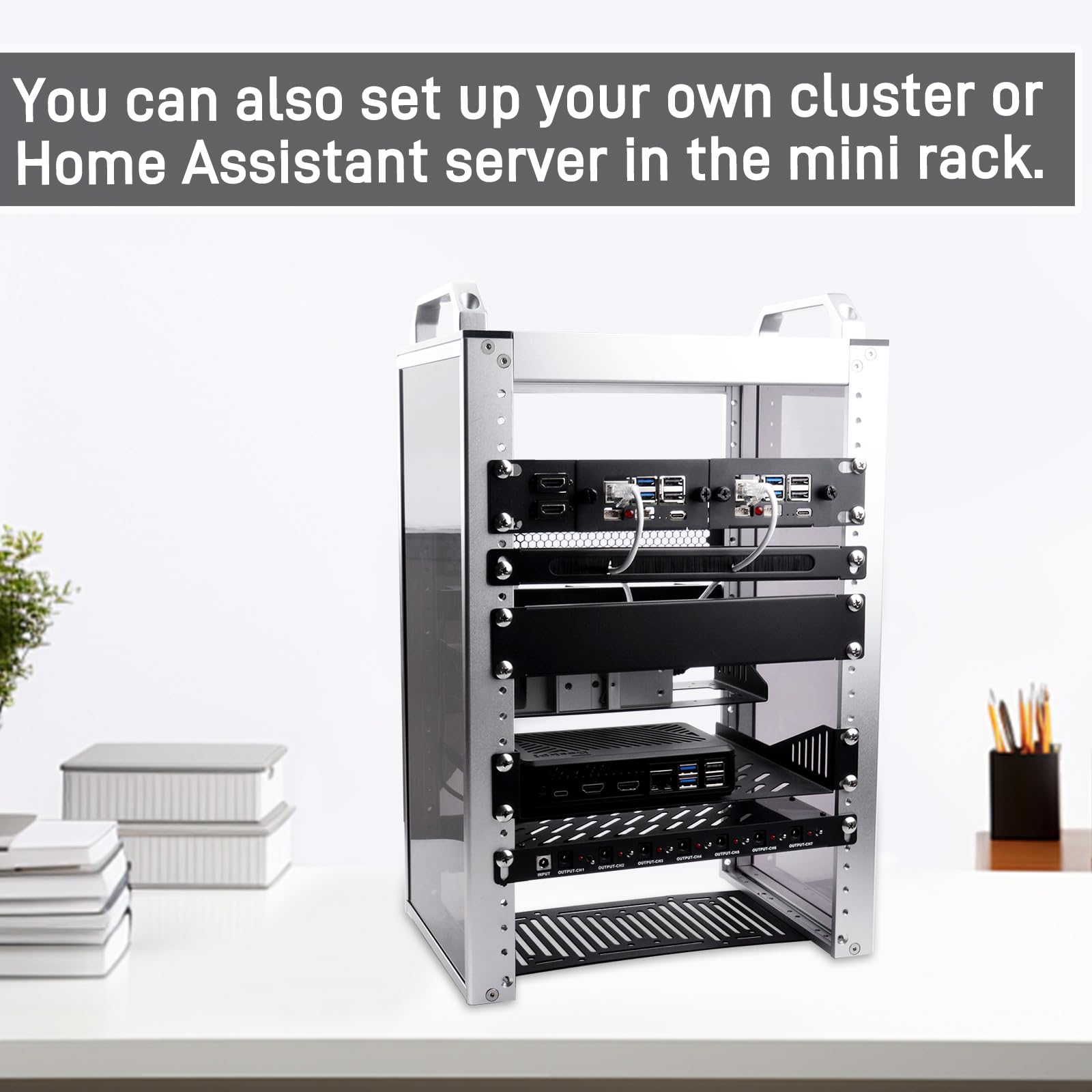 GeeekPi 10 Zoll 1U Rack-Halterung für Raspberry Pi 5 – Bild 6