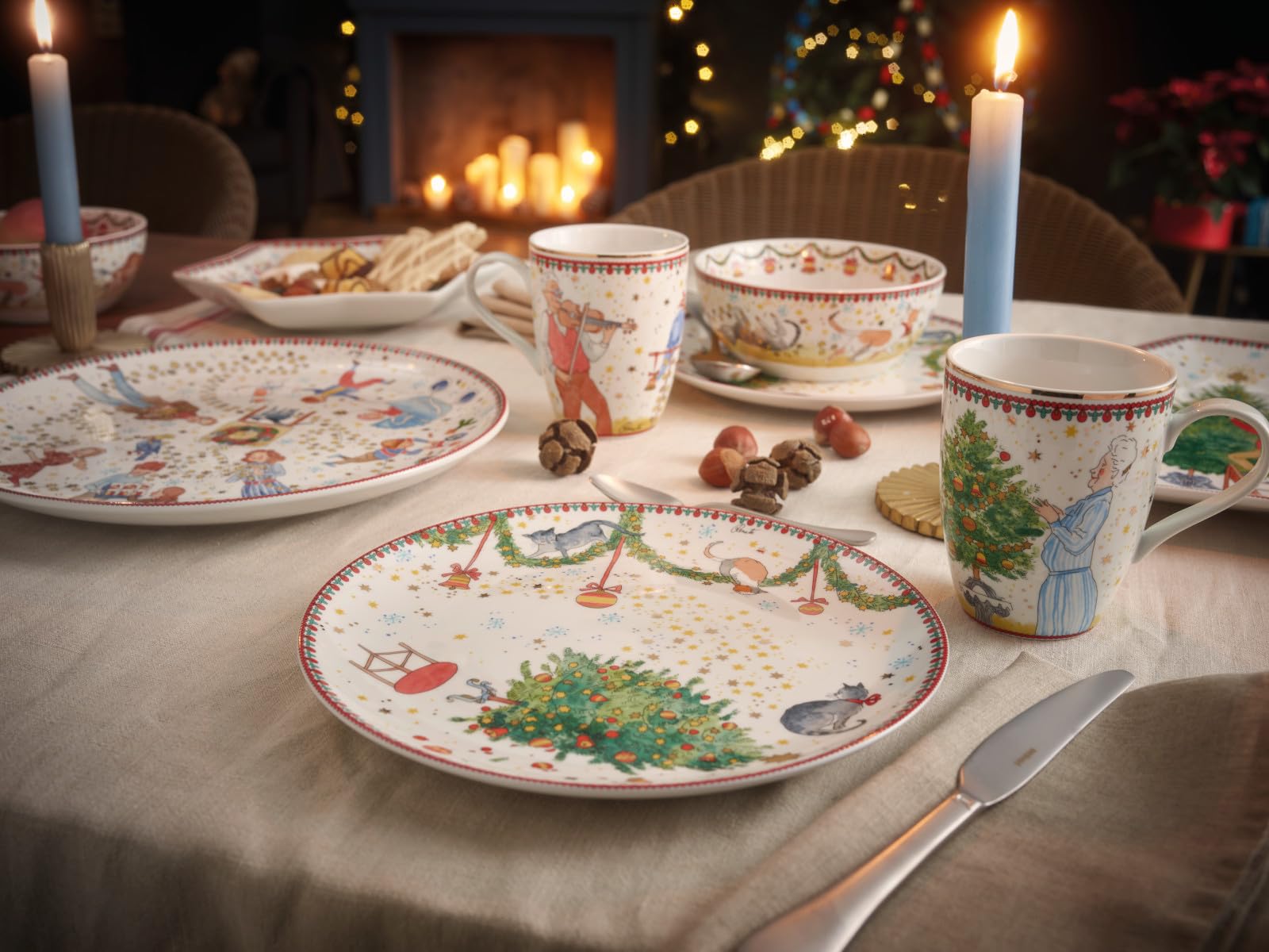 Hutschenreuther Miseczka na musli, porcelana, wielokolorowa, okrągła
