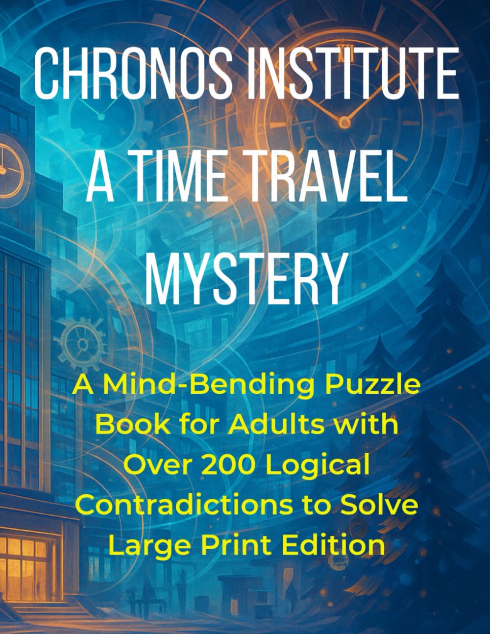 Chronos Institute: A Time Travel Mystery: A Mind-Bending Puzzle Book for Adults with Over 200 Logical Contradictions to Solve | Large Print Edition