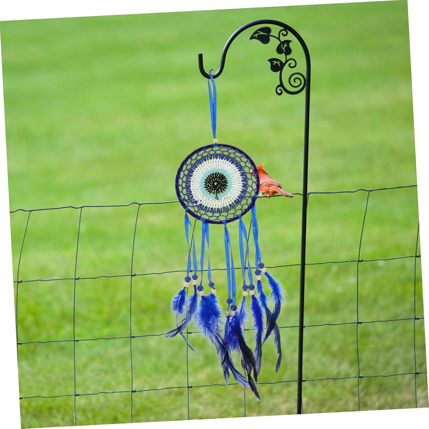 Levemolo Evil Eye Dream Catcher Wall Hanging Ornament Handmade Macrame Decor for Artistic Vibes and Versatile Decorative for Walls Headboards and Vehicles