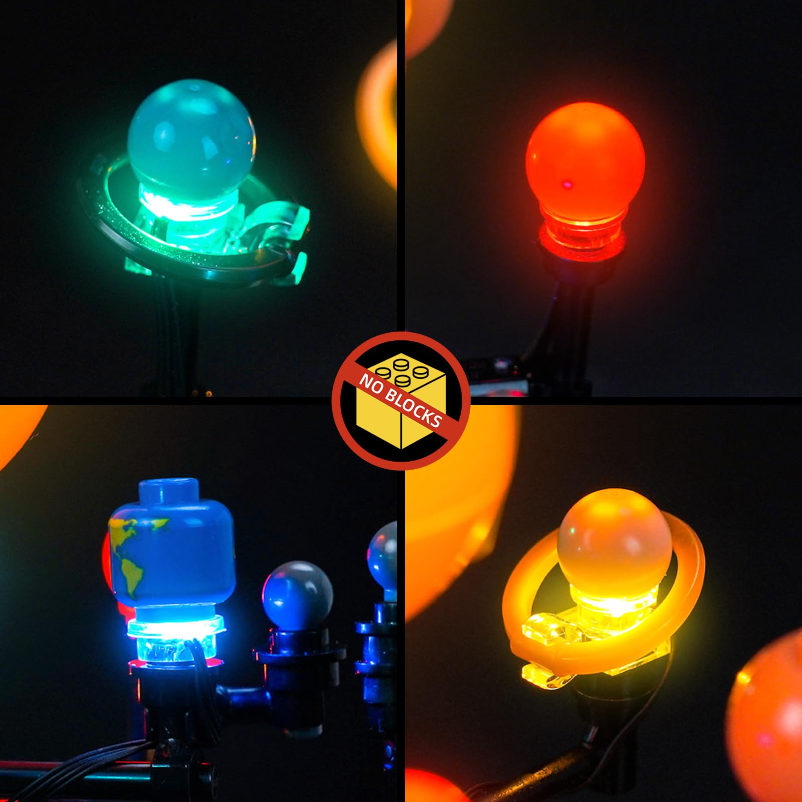 BrickBling Solo luce LED, compatibile con Lego Creator 3 in 1 Space Exploration Telescope 31378-Non viene fornito con modello