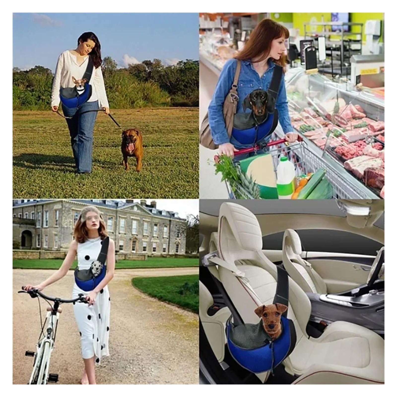 Borsa da Viaggio per Cani Trasportino Pet Puppy Carrier S/L Borsa a Tracolla for Cani da Viaggio all'aperto Borsa a Tracolla in Rete Oxford Singola Comfort(Yellow,L)