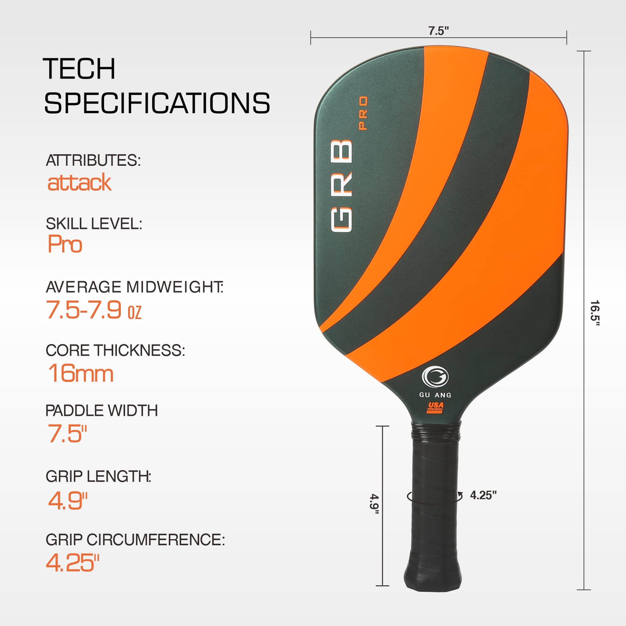PIQL Pickleball-Paddel Aus Kohlefaser | Mit Wohltätigkeits-Design (Flagge/Soldat), Inkl. Online-Kurs