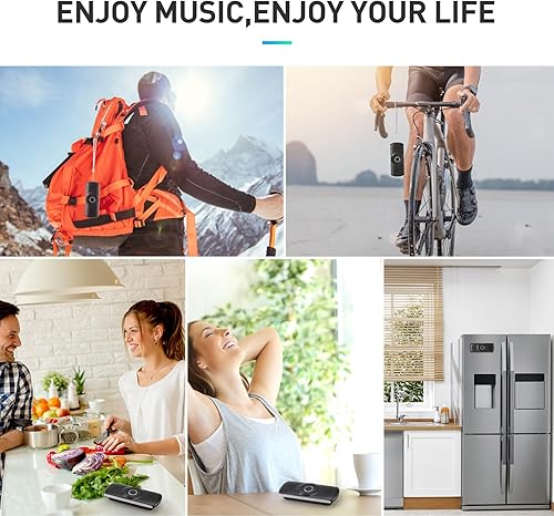 Miniatura 6 de AGPTEK Altavoz de coche con Bluetooth 5.3, kit de teléfono manos libres para llamadas, GPS y música con ranura para tarjeta TF, encendido automático